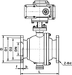 電動調(diào)節(jié)球閥結構圖